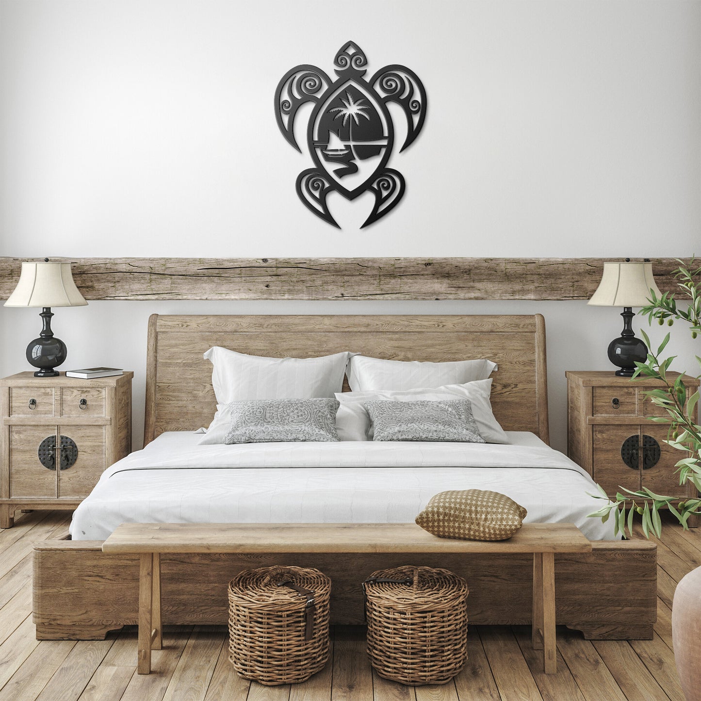 Guam Turtle Metal Wall Decor Sign
