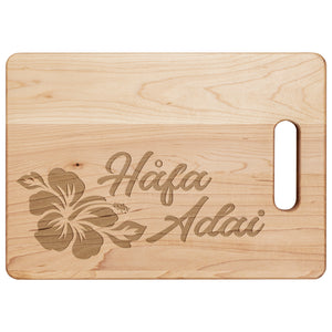 Hafa Adai Guam CNMI Hibiscus Maple Cutting Board