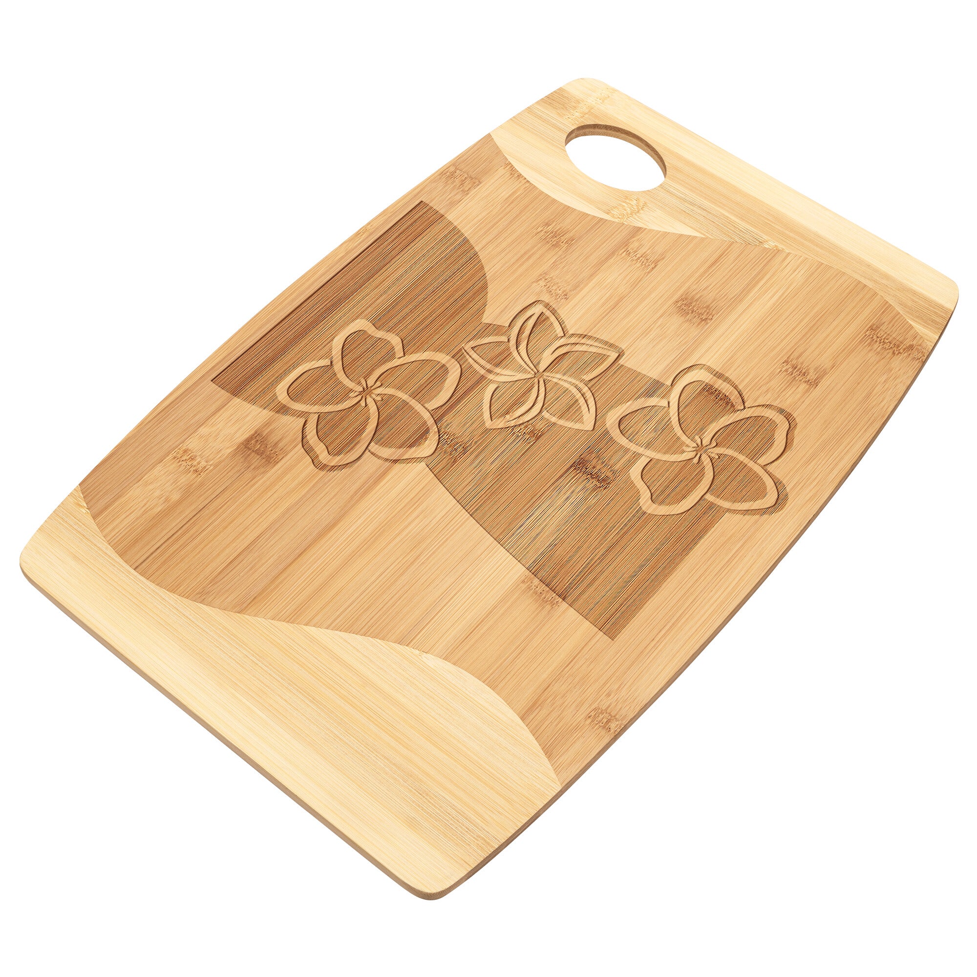 Latte Stone Plumeria Guam CNMI Organic Bamboo Cutting Board