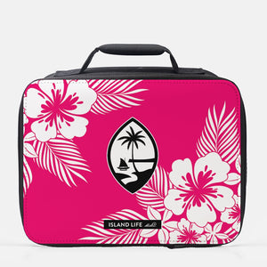 Guam Tropical Hibiscus Pink Insulated Lunch Box