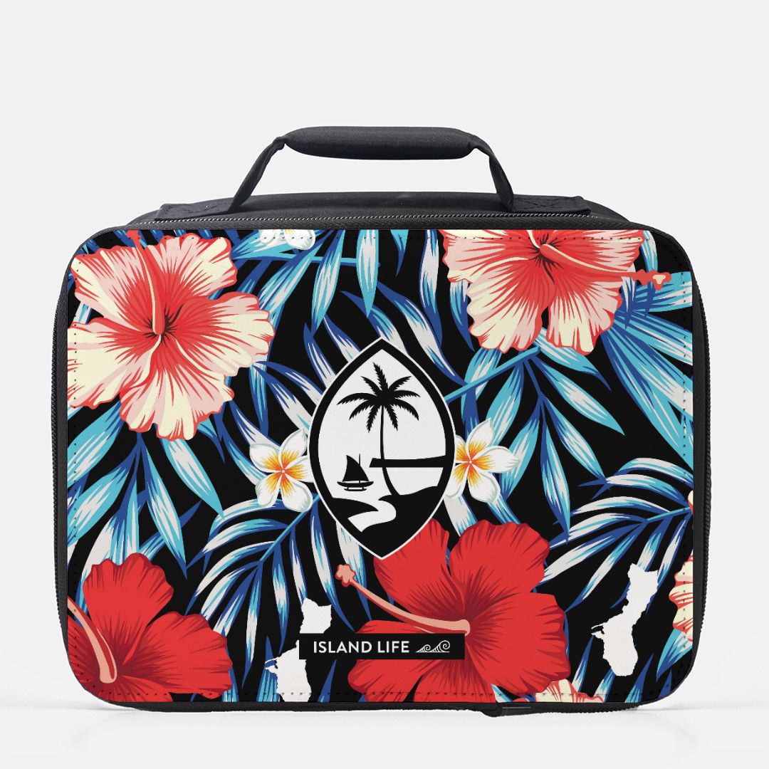 Guam Tropical Floral Insulated Lunch Box