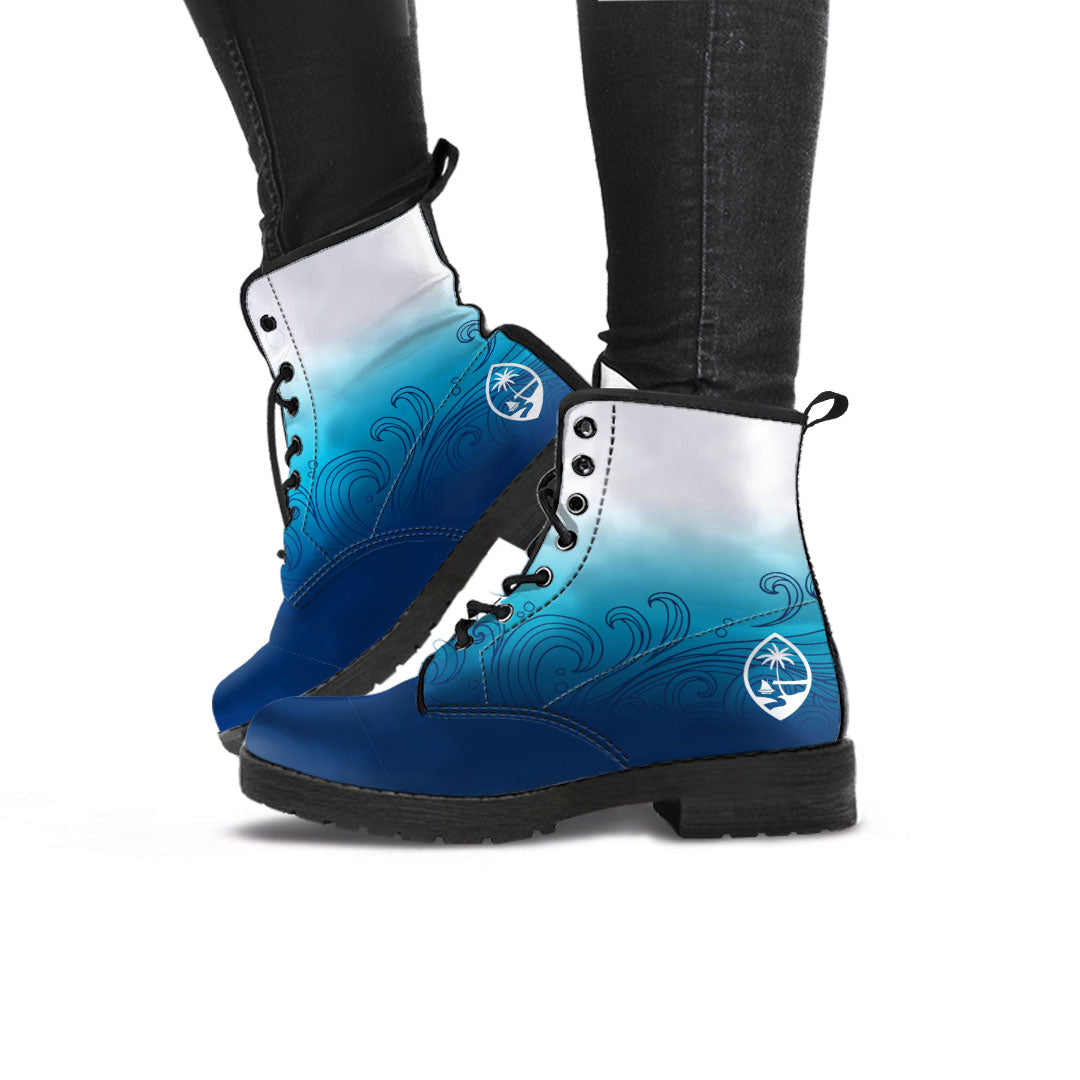 Guam Seal Ombre Waves Leather Boots