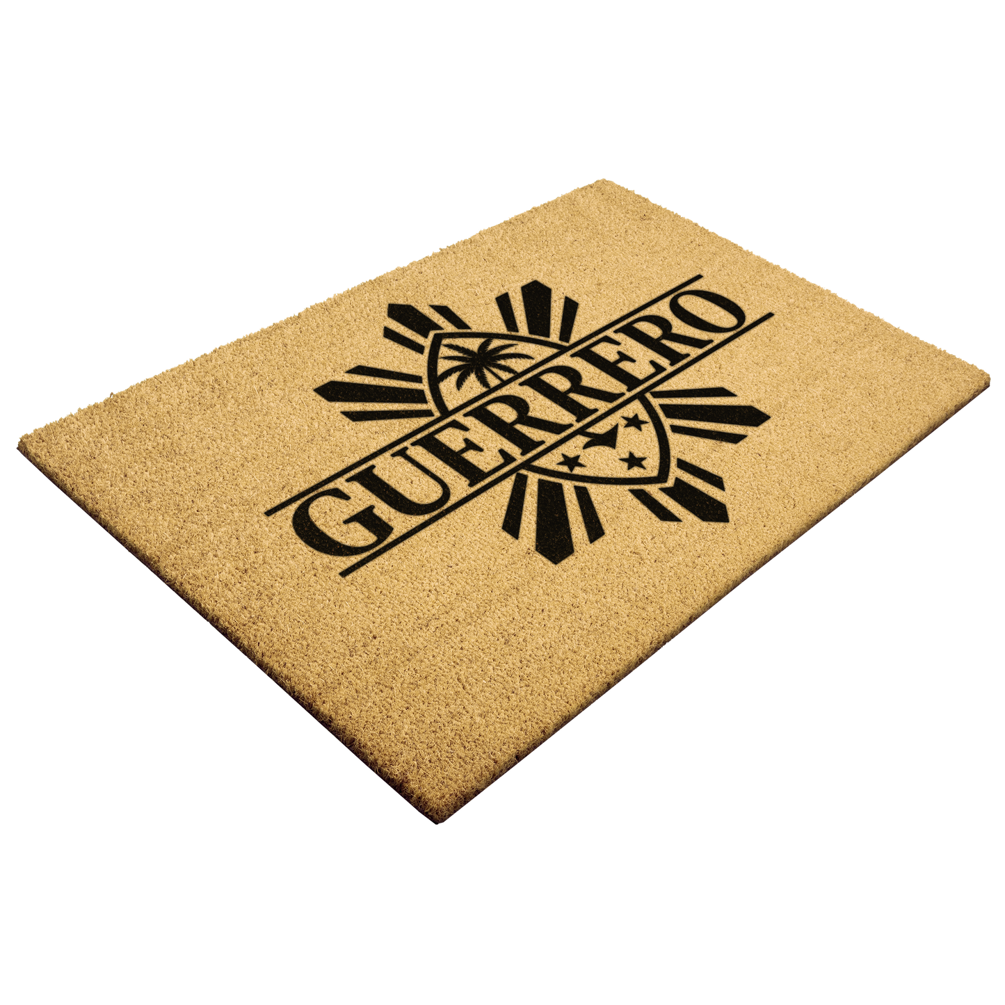 Personalized Guam Philippines Outdoor Coir Door Mat