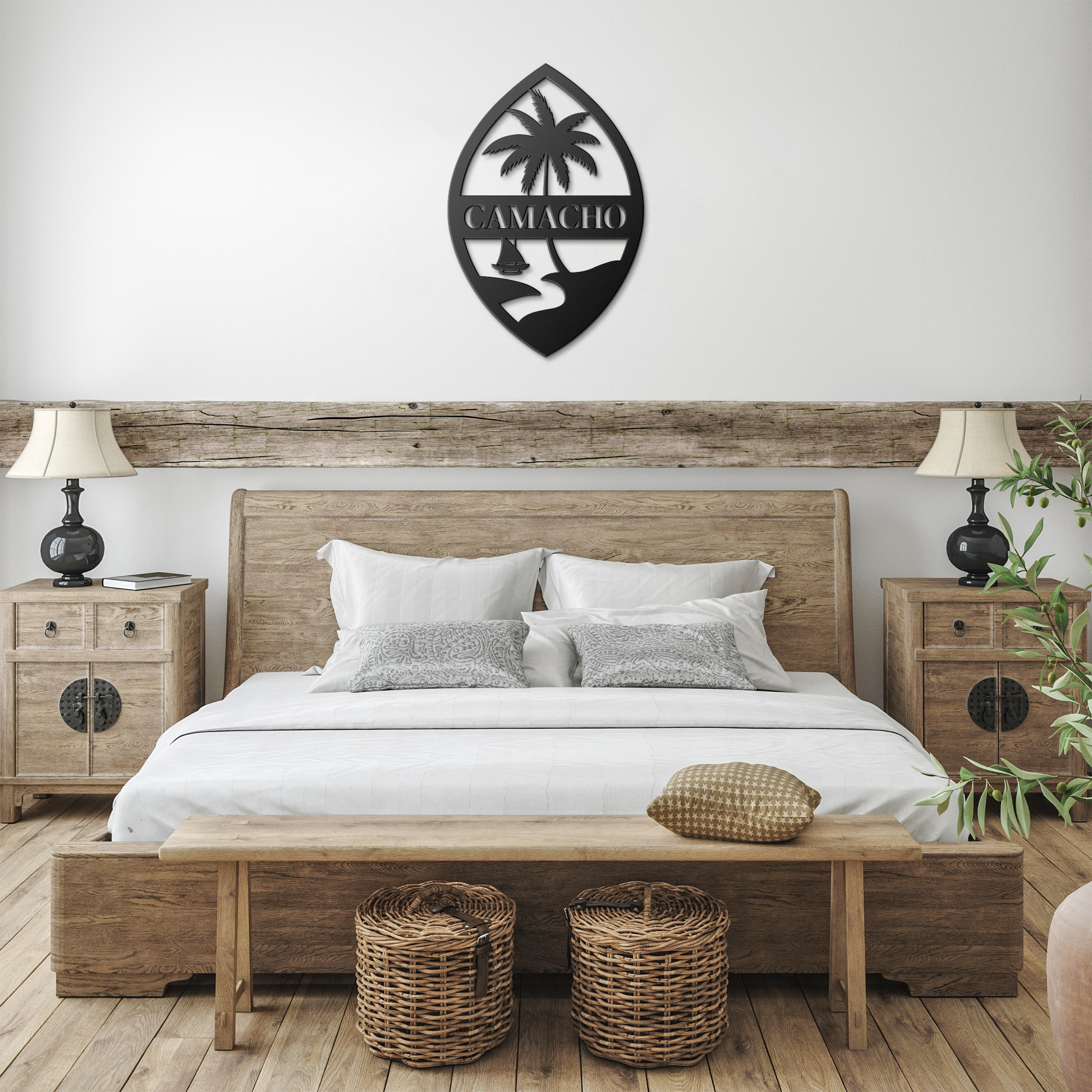 Personalized Guam Seal Metal Wall Decor Sign