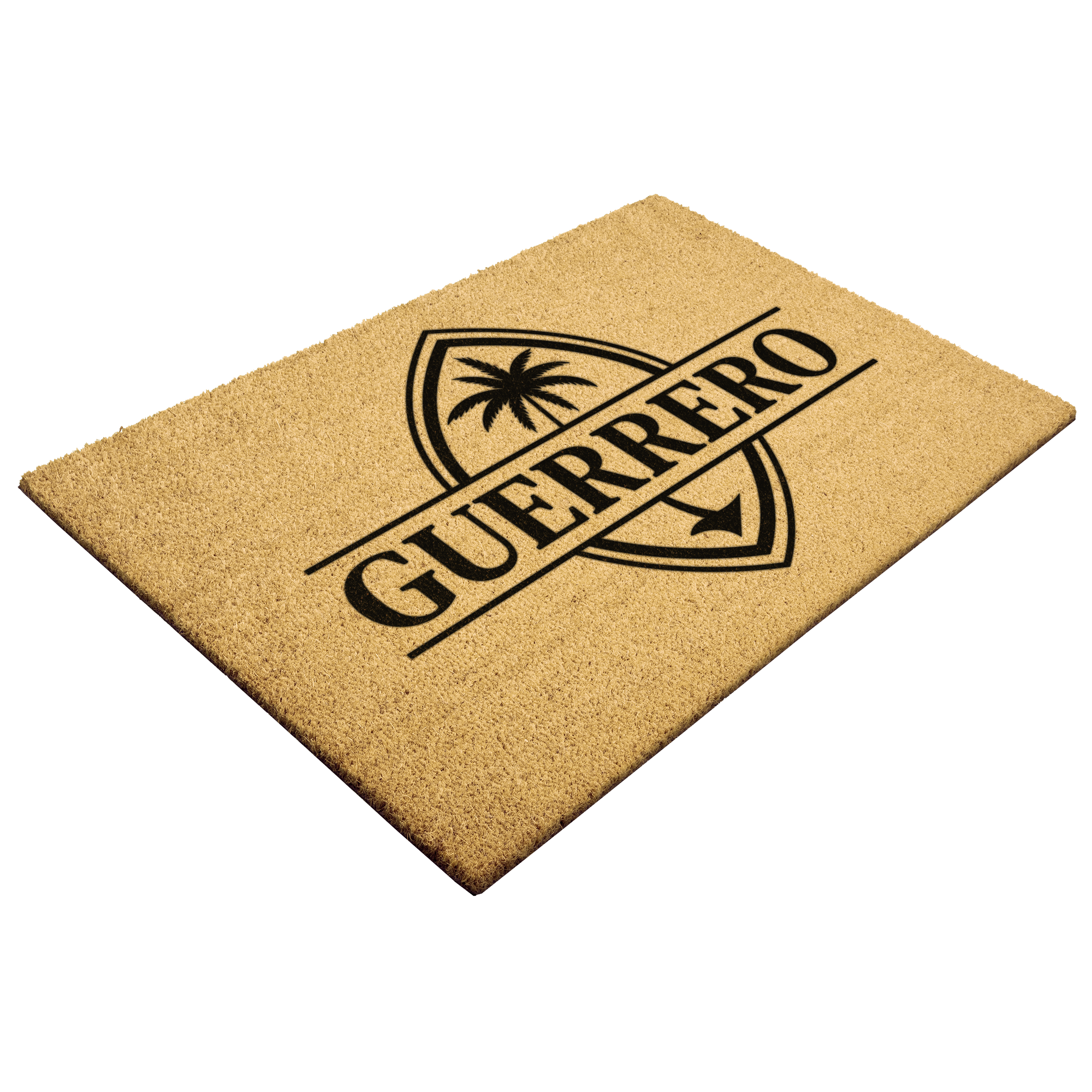 Personalized Guam Sling Stone Outdoor Coir Door Mat