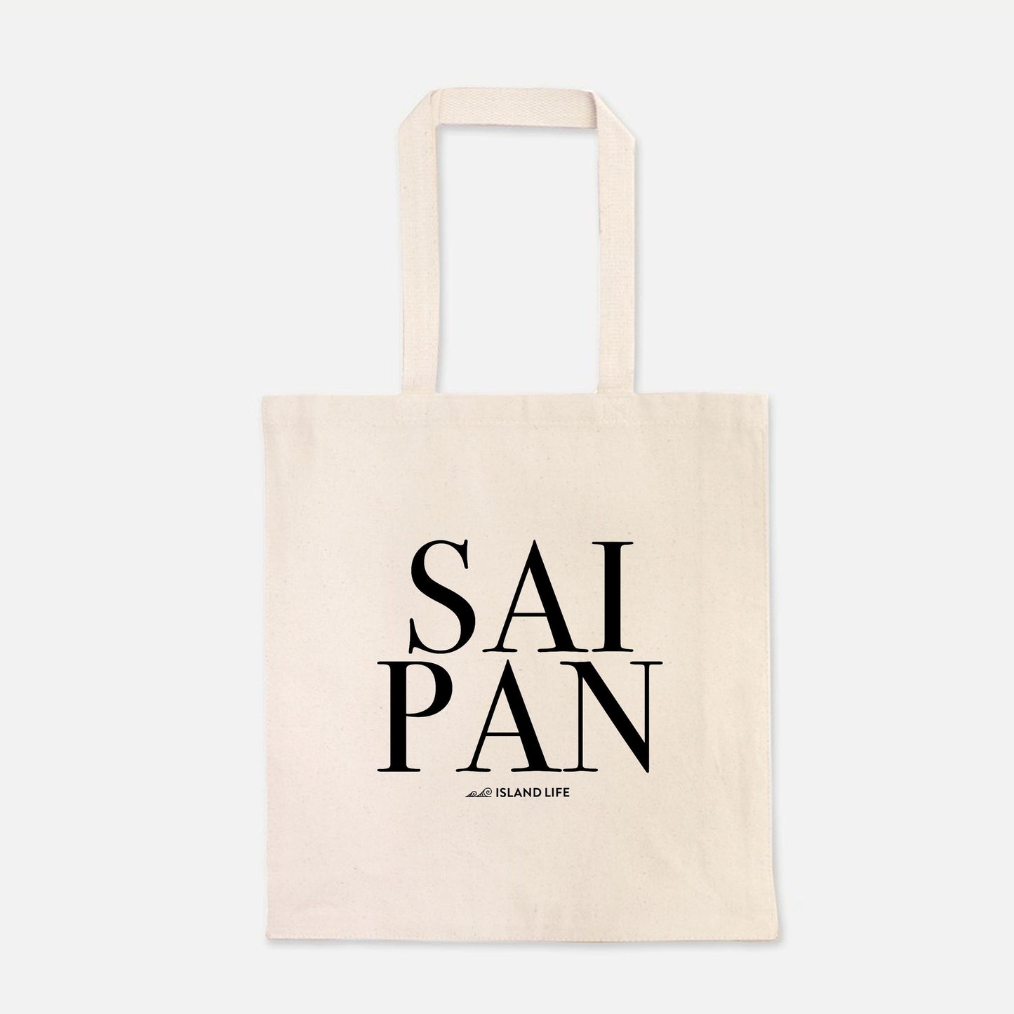 Saipan Text Heavyweight Tote Bag