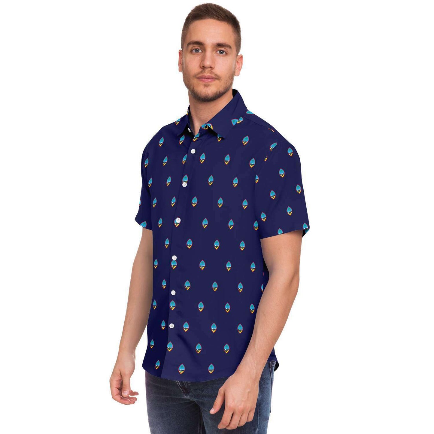 Guam Seals Button Down Shirt