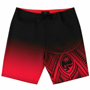 Guahan Tribal Mens Red Board Shorts