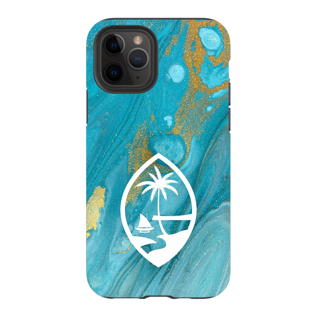 Guam Blue Marble Premium Glossy Tough Phone Case