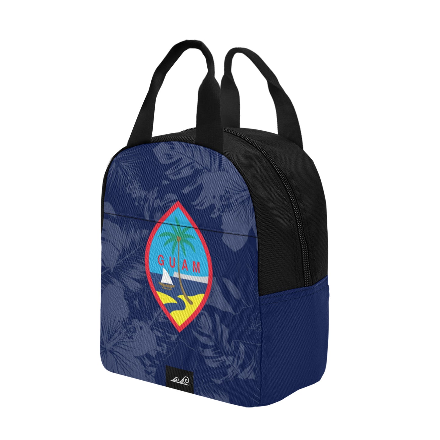 Guam Flag Hibiscus Zipper Lunch Bag