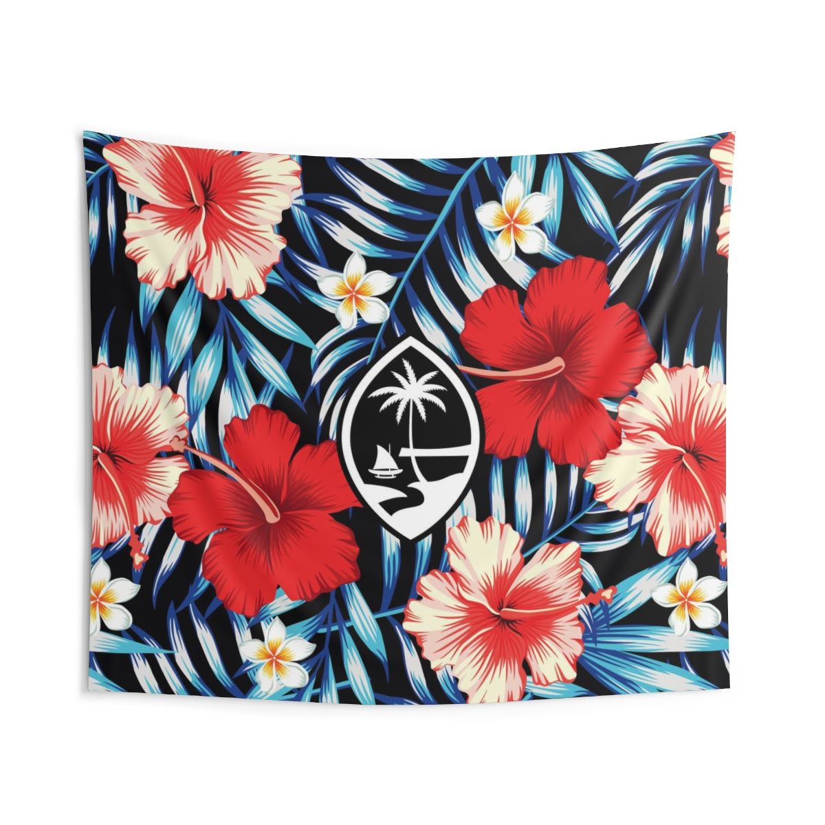 Tropical Floral Guam Indoor Wall Tapestry