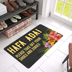 Hafa Adai Vintage Floral Zories Guam CNMI Doormat 30"x18"