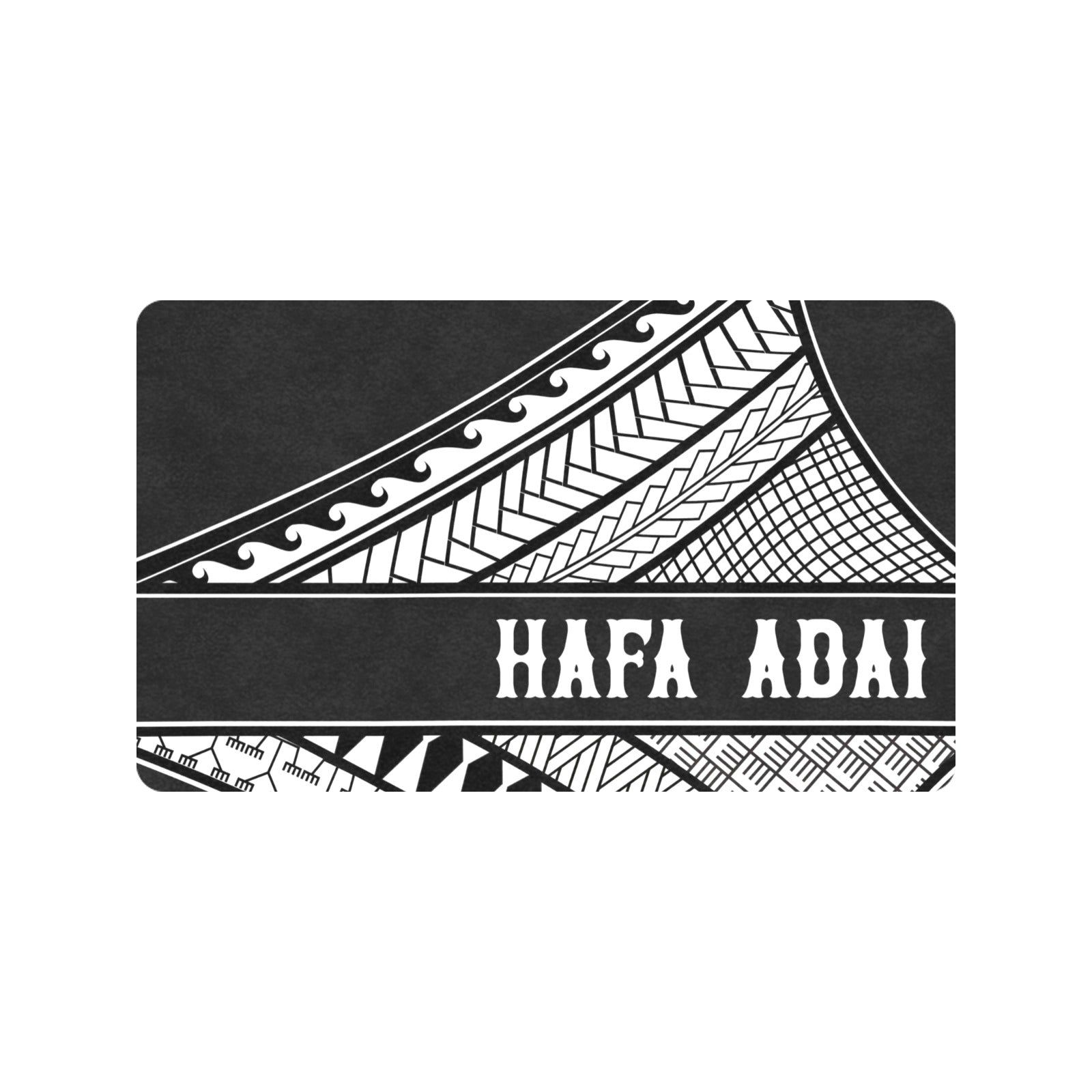Hafa Adai Tribal Chamorro CNMI Guam Doormat 30"x18"