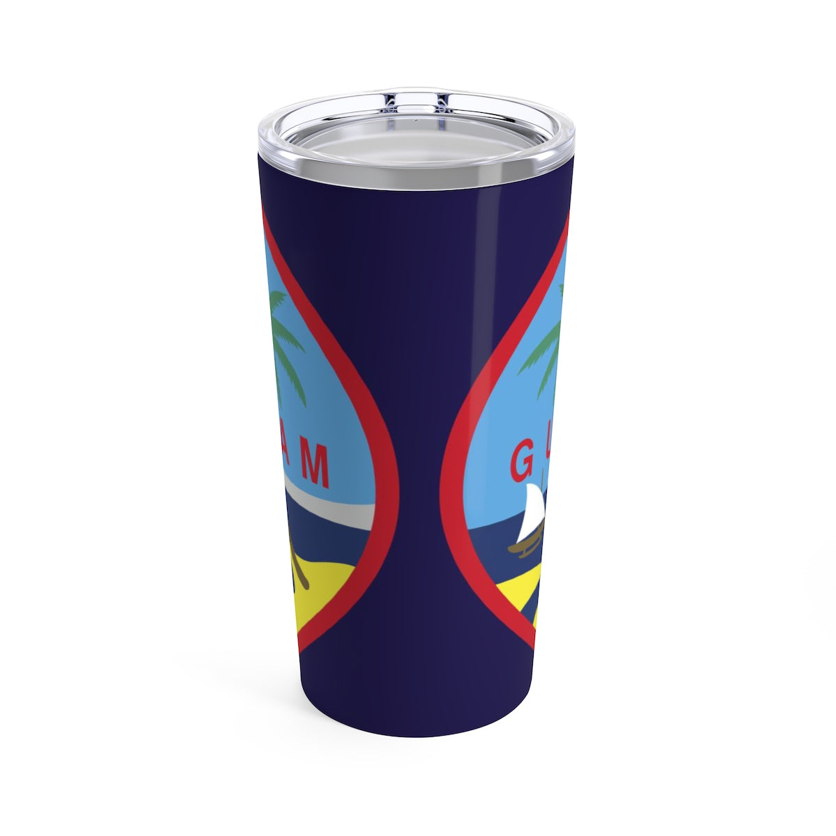 Guam Flag Allover Print 20oz Tumbler