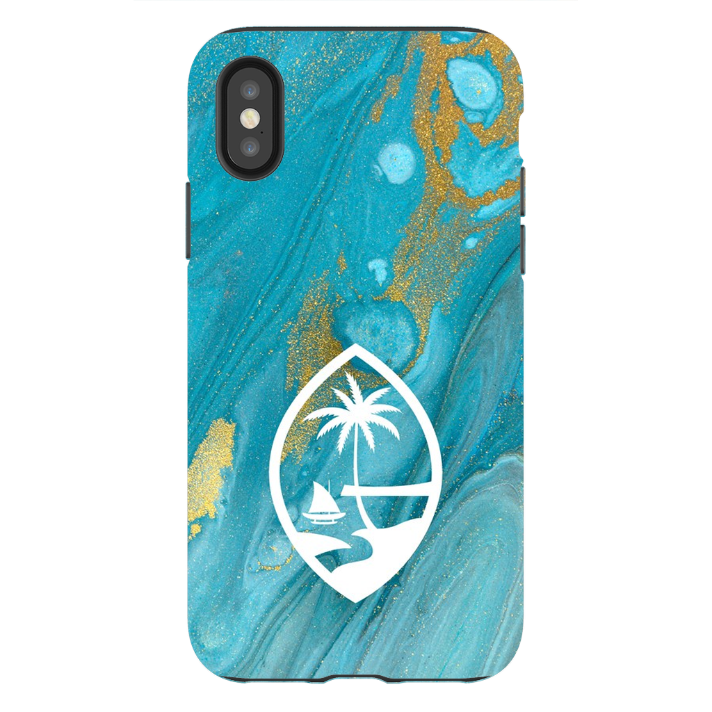 Guam Blue Marble Premium Glossy Tough Phone Case