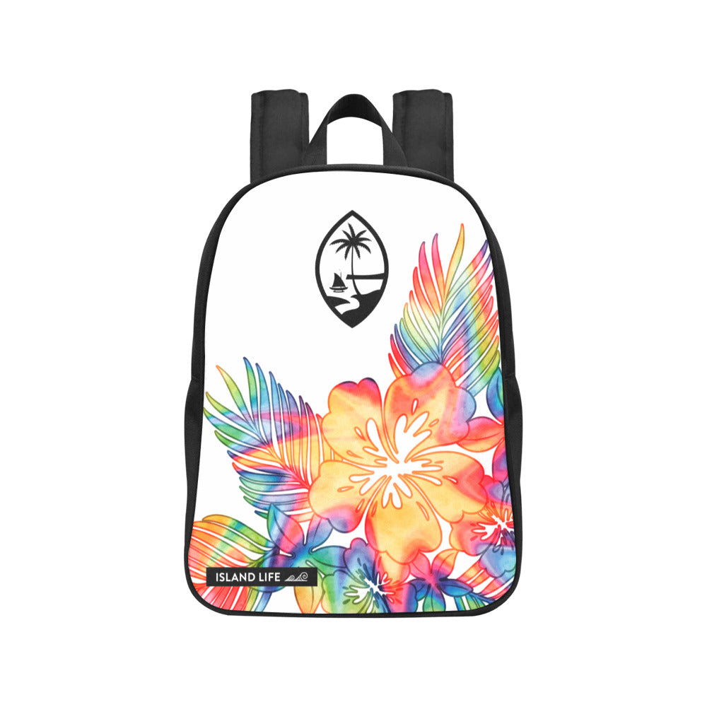 Guam Tropical Hibiscus Tie Dye Preschool Backpack