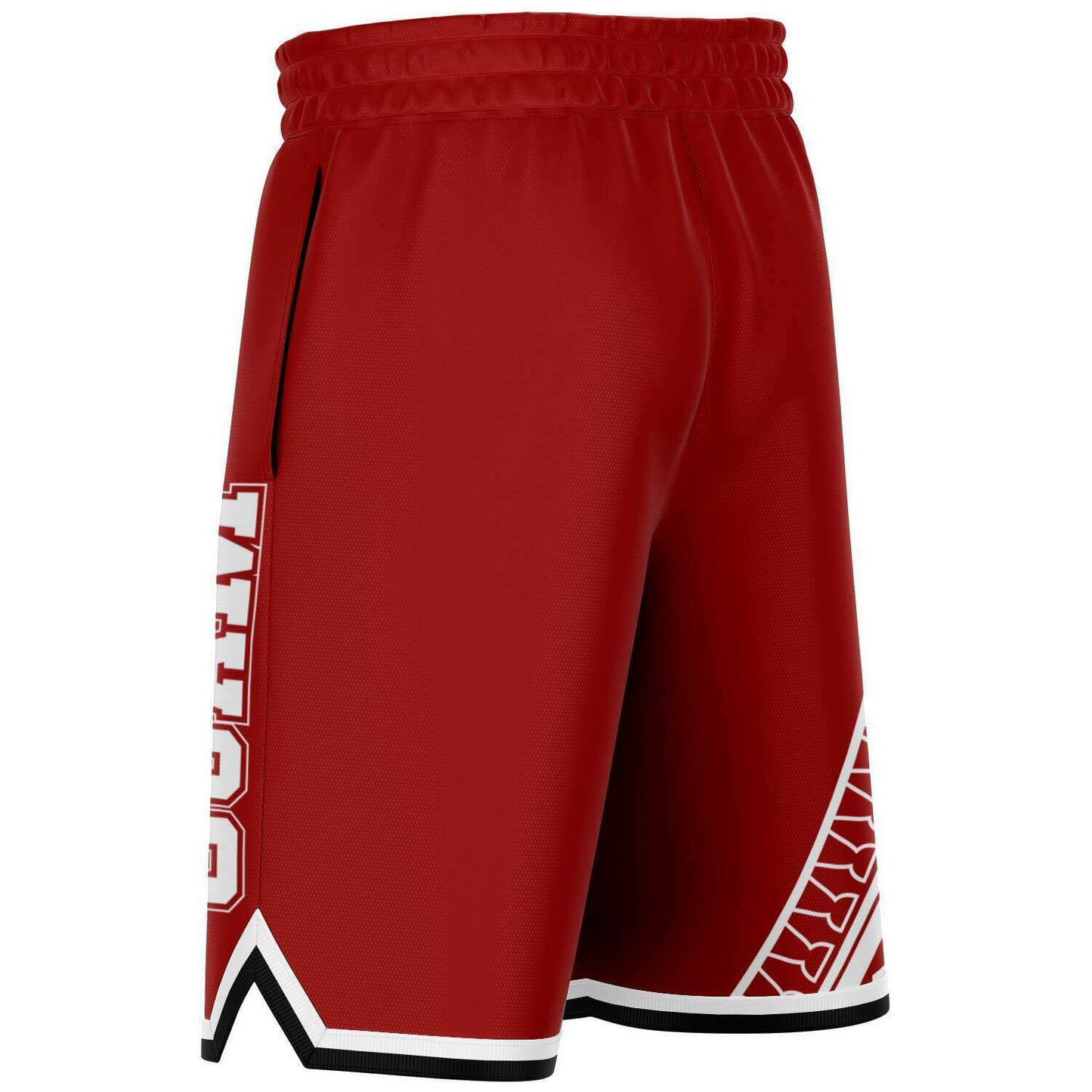 Guam Tribal Red Basketball Shorts