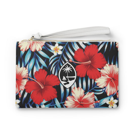 Guam Tropical Hibiscus Clutch Bag