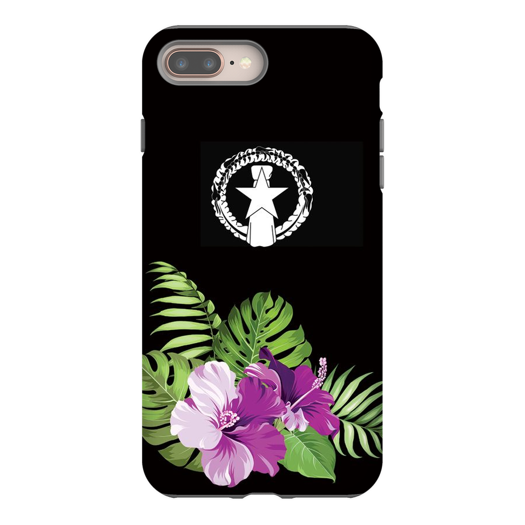 CNMI Purple Hibiscus Premium Glossy Tough Phone Case