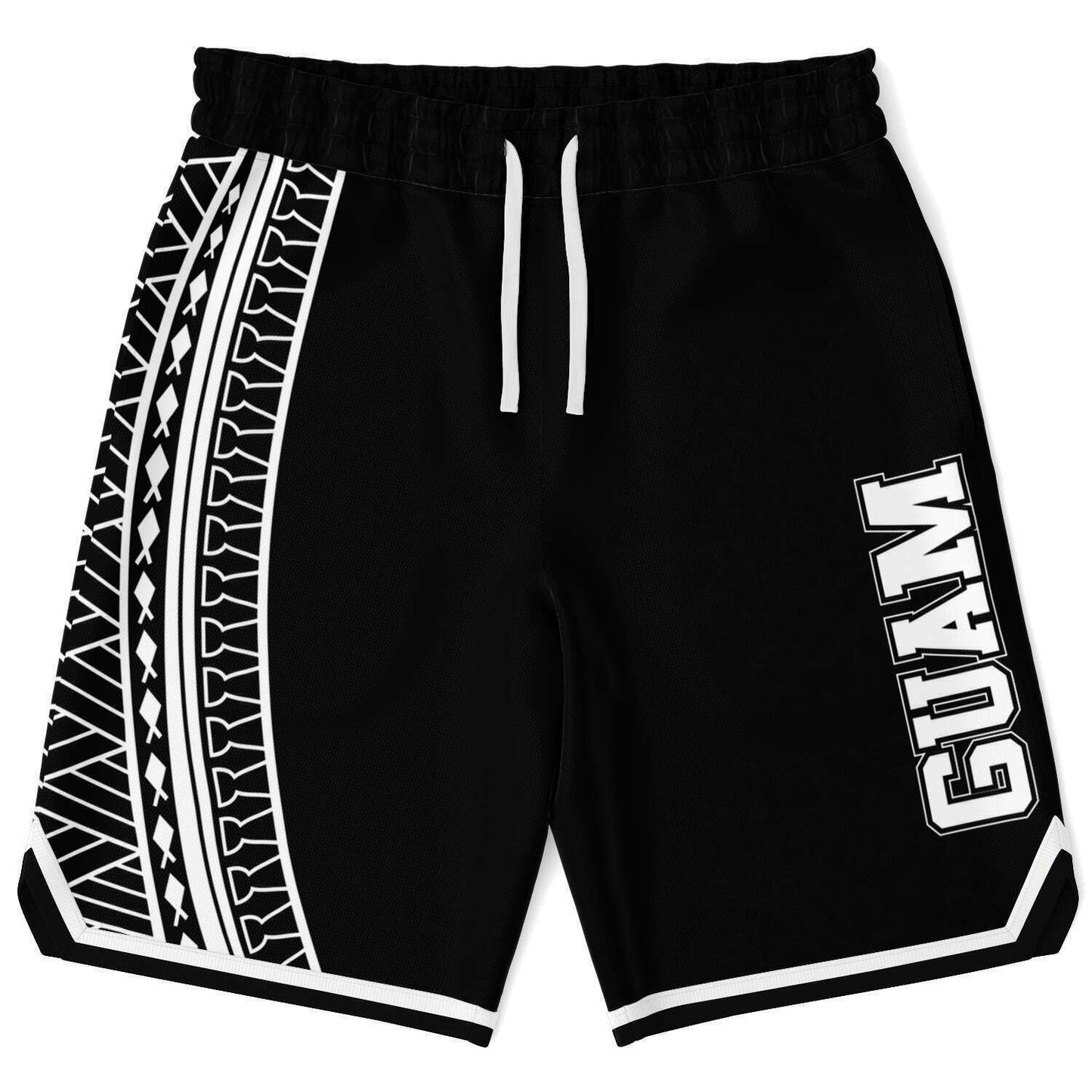 Guam Tribal Black Basketball Shorts