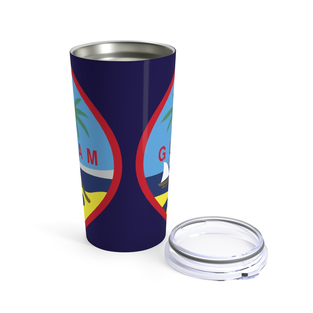 Guam Flag Allover Print 20oz Tumbler