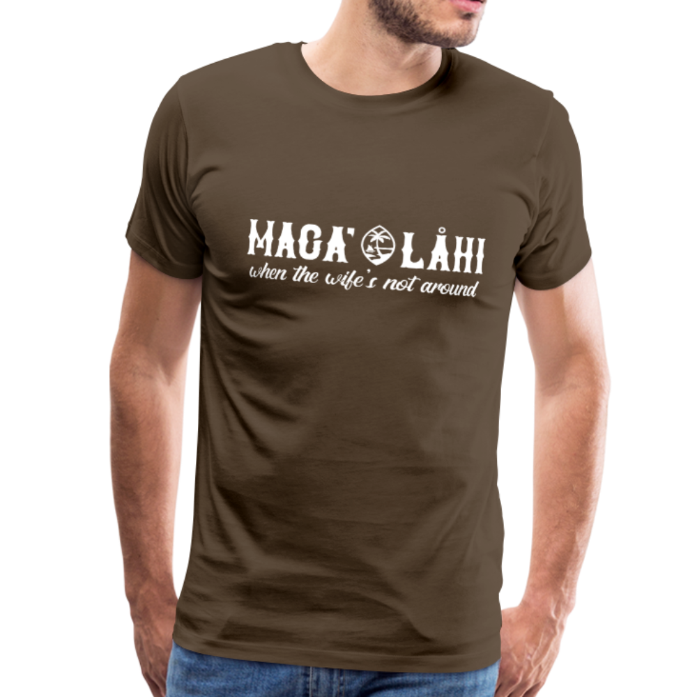 Maga' Lahi and Wife Guam Seal Men's Premium T-Shirt - noble brown