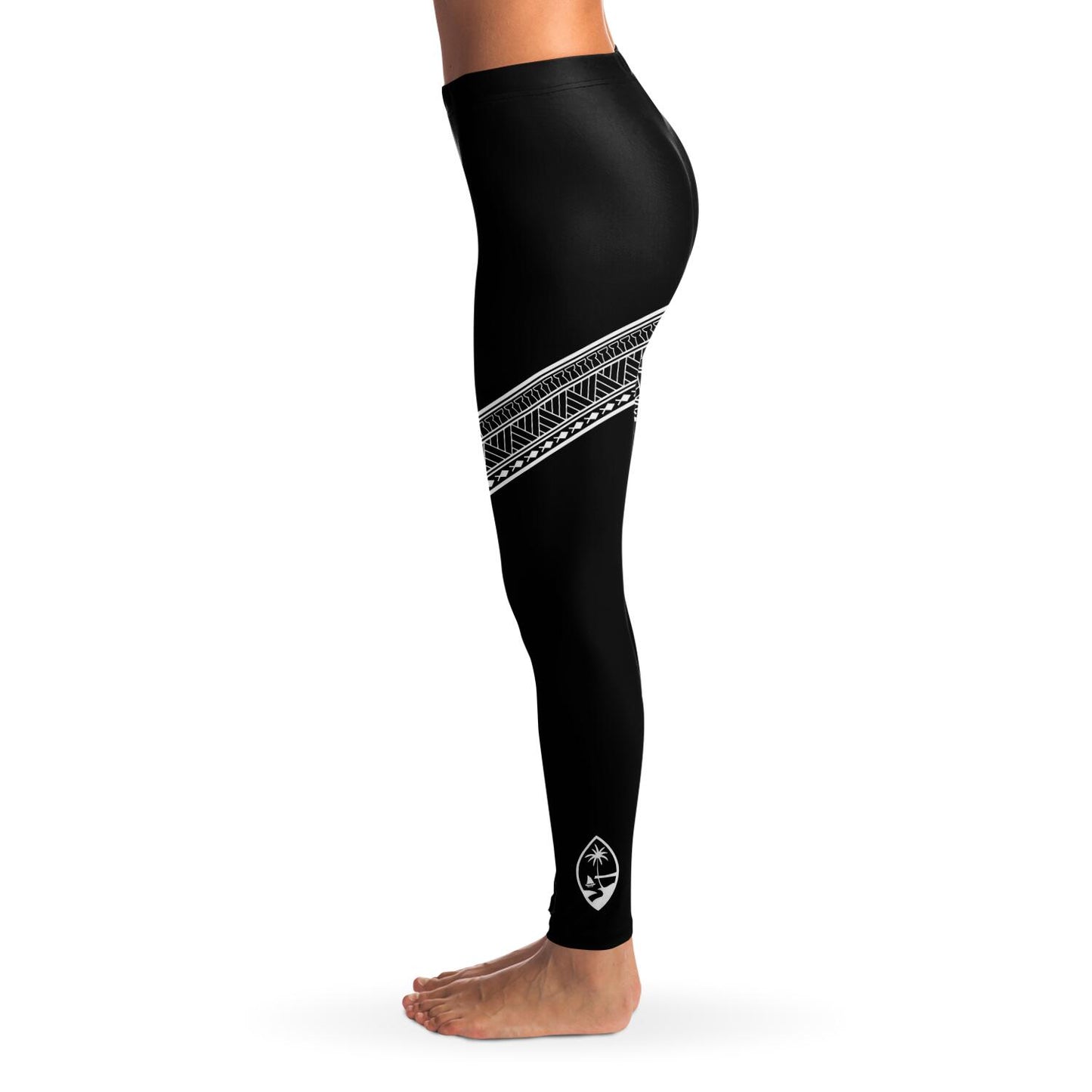 Guam Seal Diagonal Tribal Premium Leggings