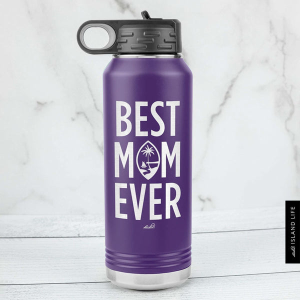 Best Mom Ever Guam Seal 32oz Water Bottle Tumbler – Island Life