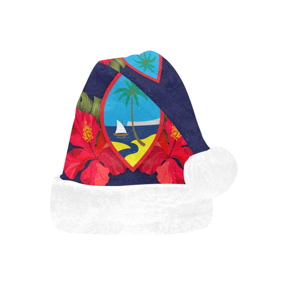 Guam Seal Hibiscus Paradise Santa Hat