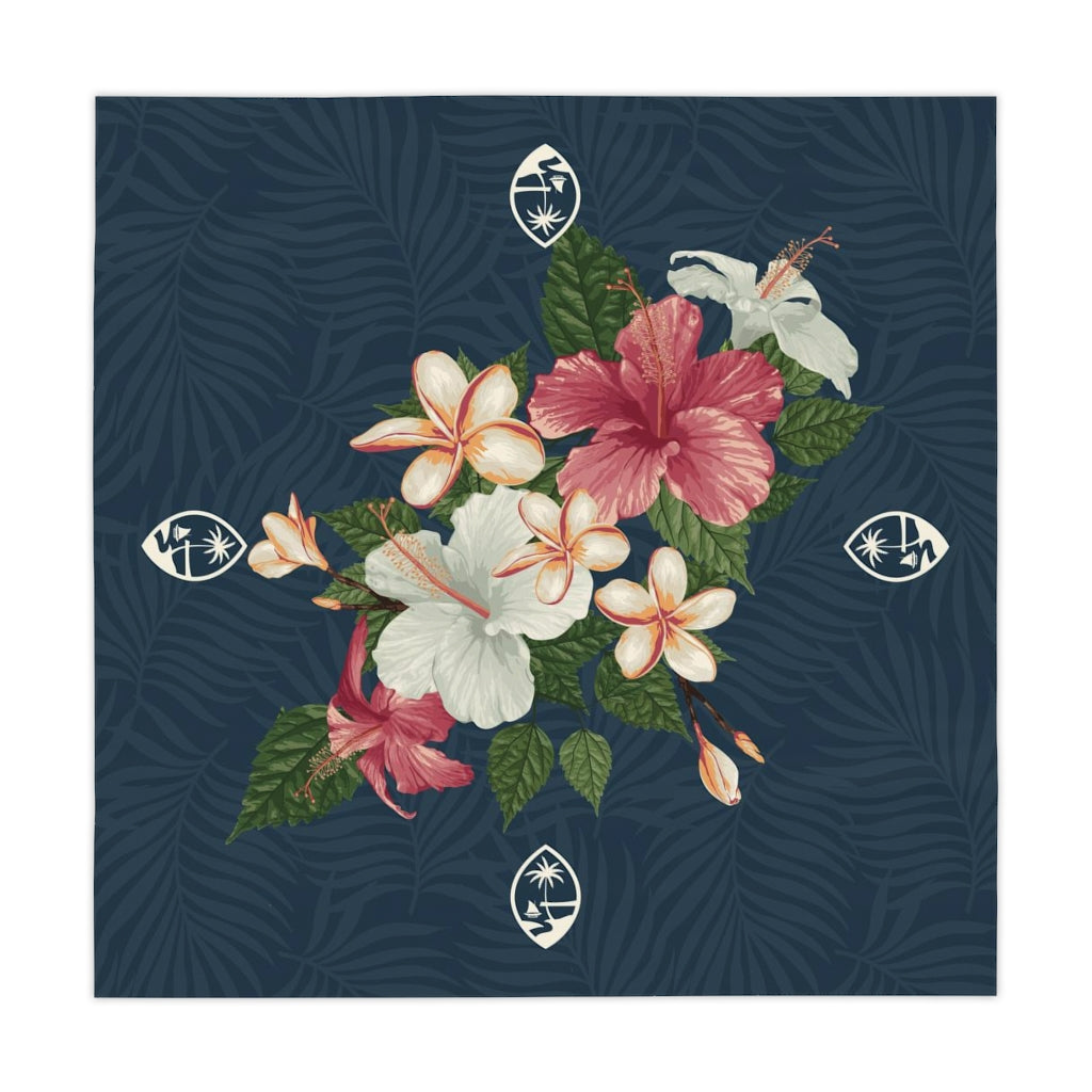 Guam Vintage Hibiscus Table Cloth