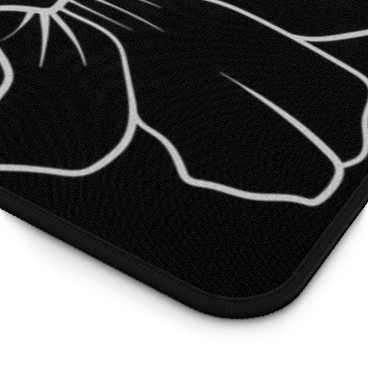 Guam CNMI Modern Hibiscus Black Gaming Pad Desk Mat