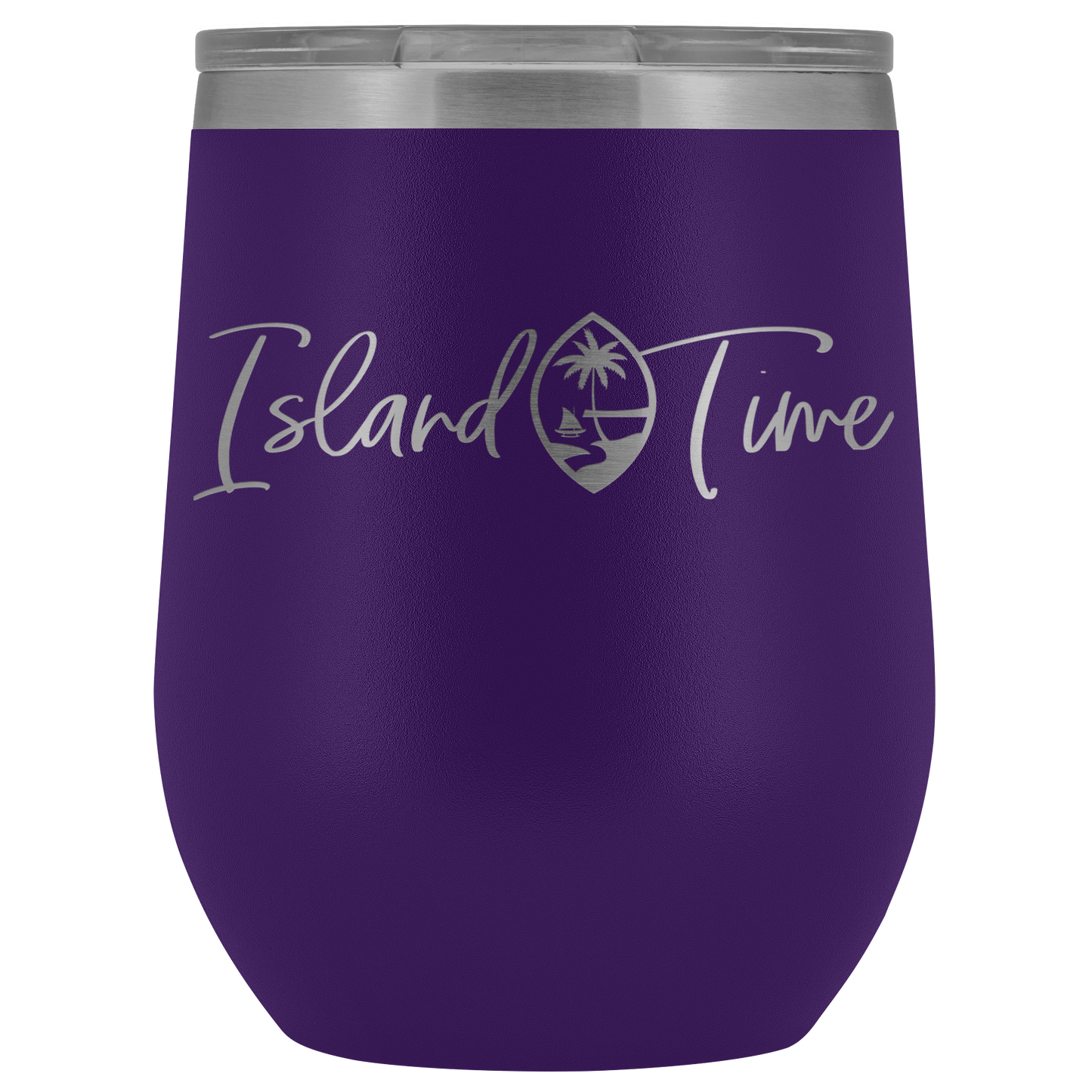 Island Time Guam Seal Wine Tumbler