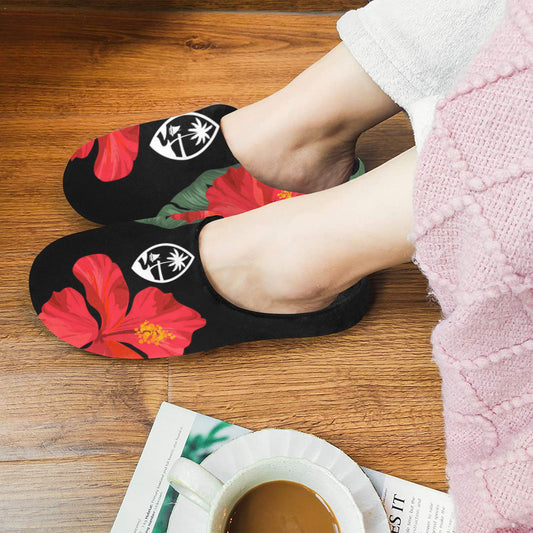 Guam Red Hibiscus Paradise Women's House Slippers