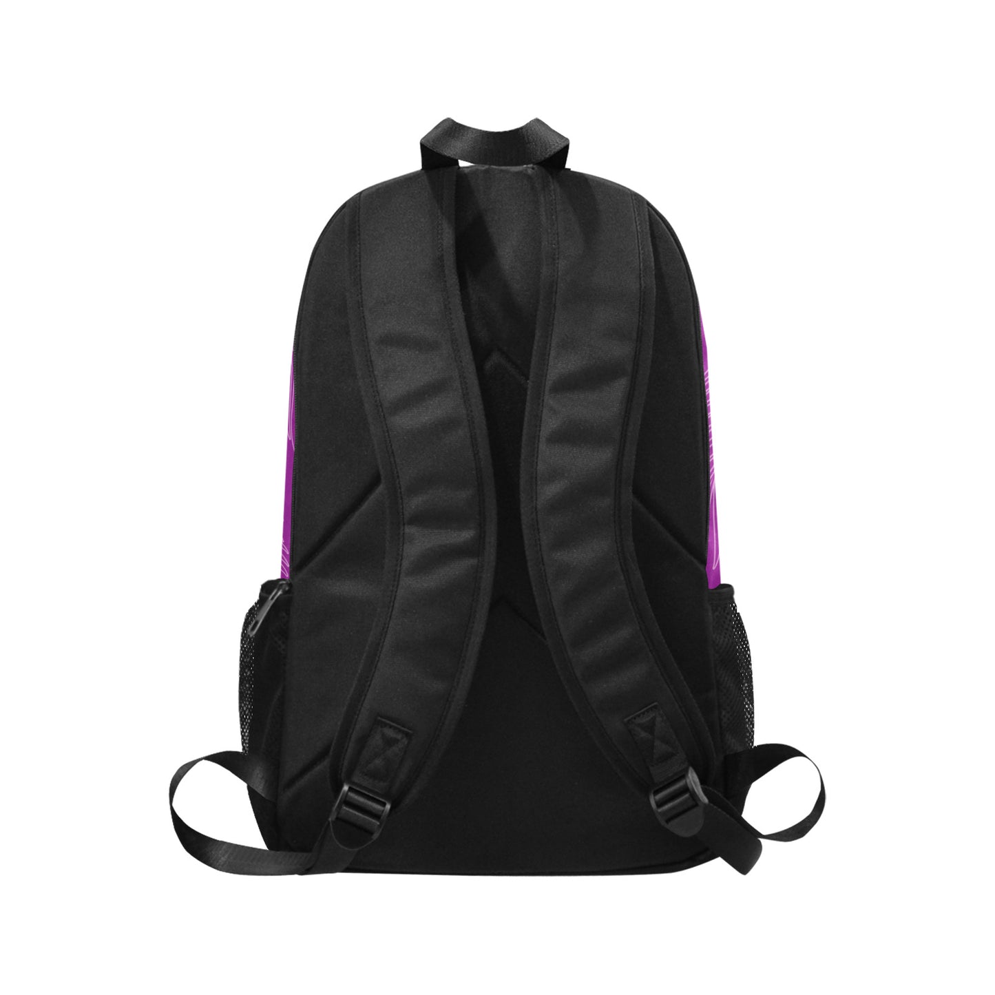 Guam Tropical Hibiscus Fuchsia Laptop Side Pockets Backpack