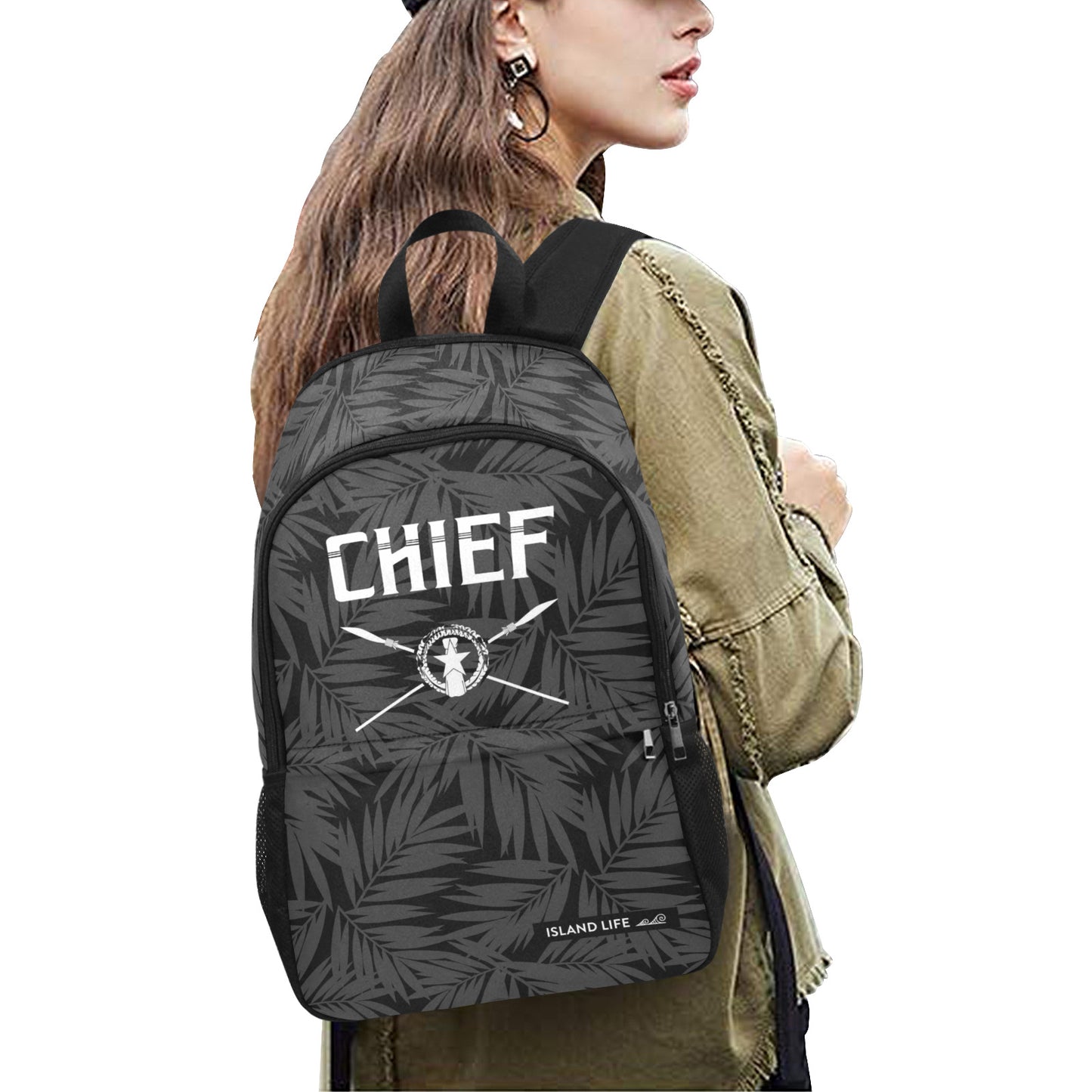 CNMI Chief Saipan Tinian Rota Laptop Side Pockets Backpack