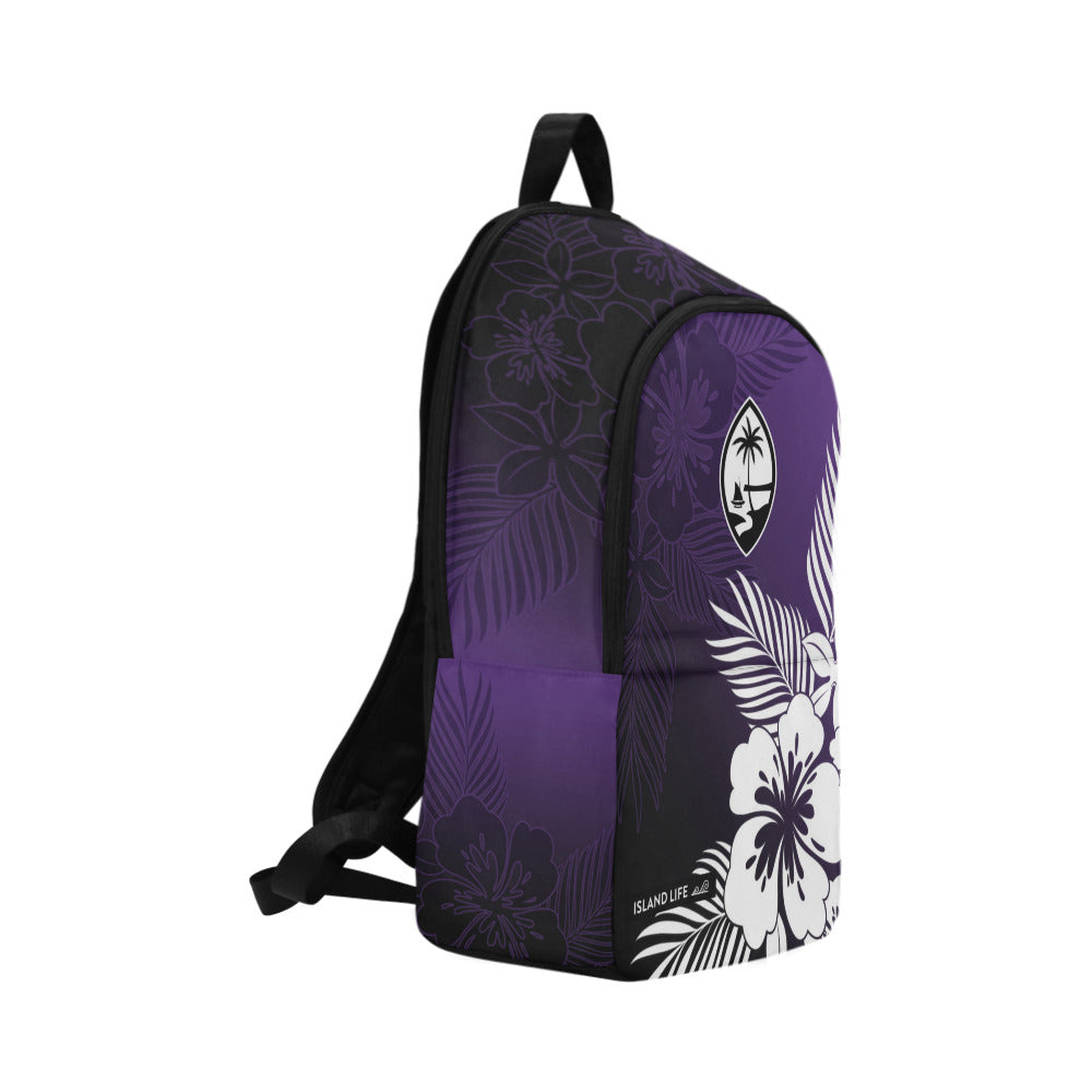 Guam Tropical Hibiscus Purple Laptop Backpack