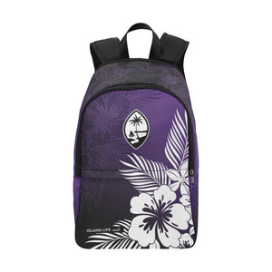 Guam Tropical Hibiscus Purple Laptop Backpack