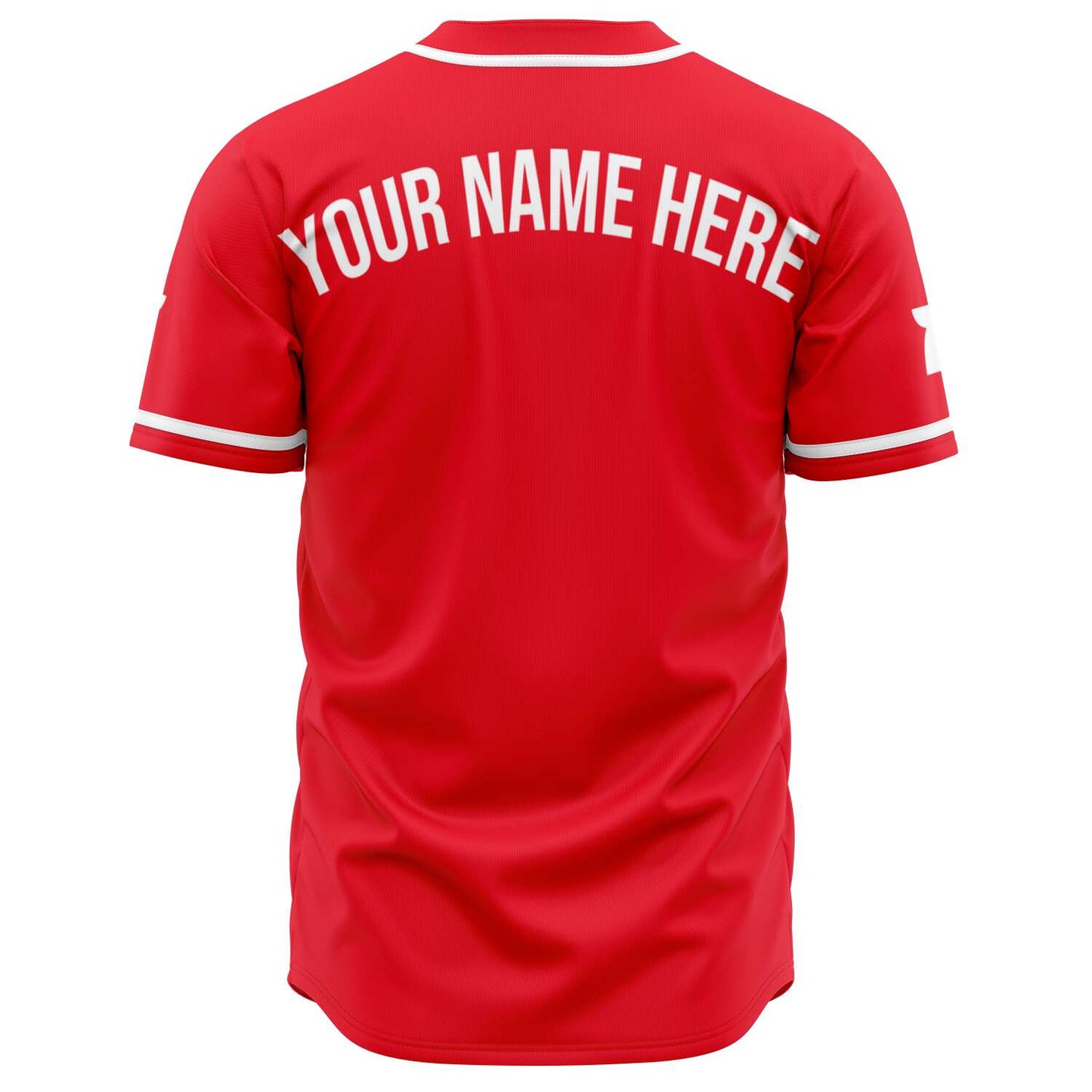Guam Seal Red Baseball Jersey with Personalization