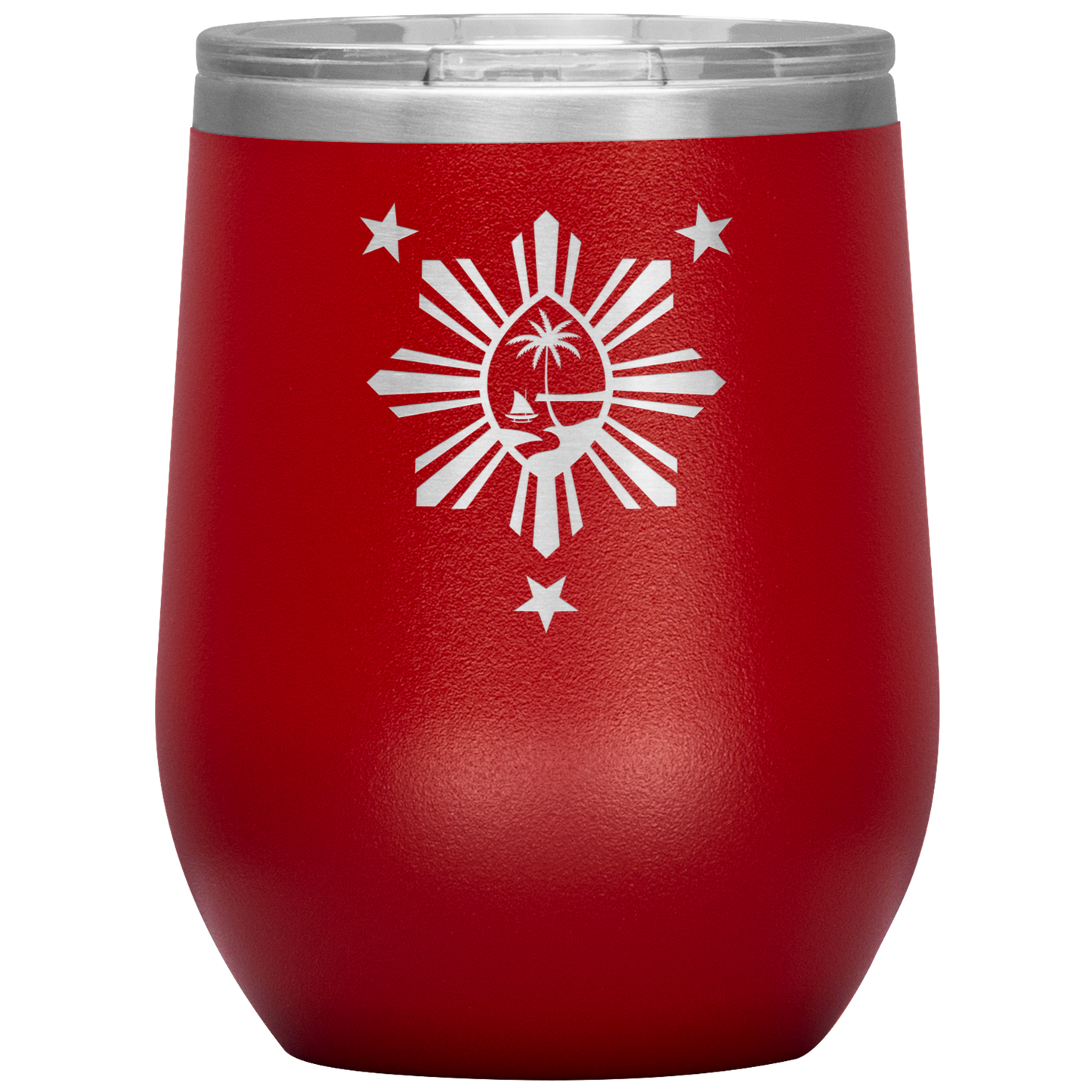 Guam Philippines Wine Tumbler