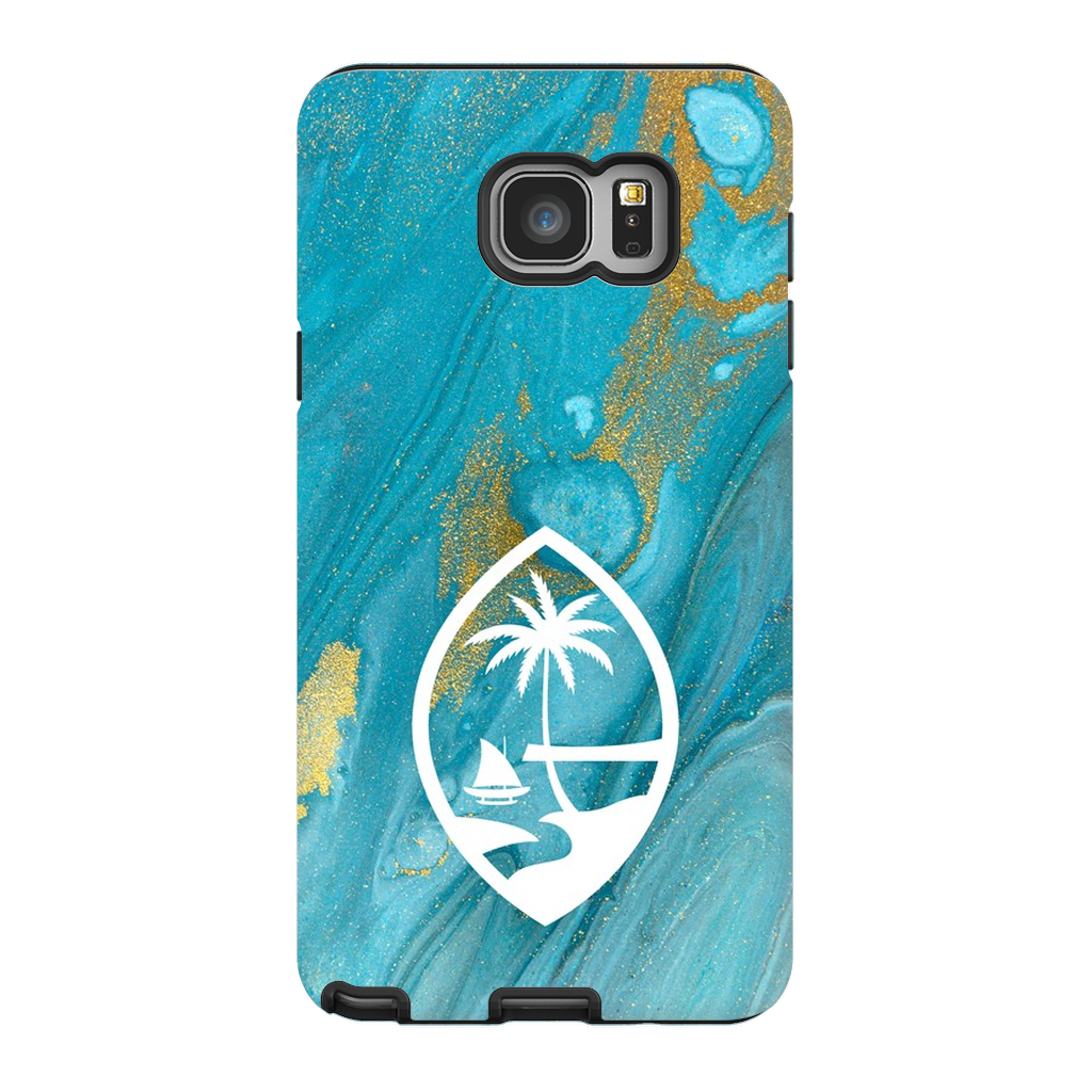 Guam Blue Marble Premium Glossy Tough Phone Case