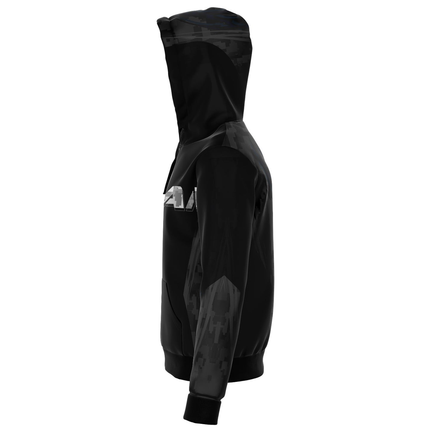 Guam Athletic Black Zip Hoodie Jacket