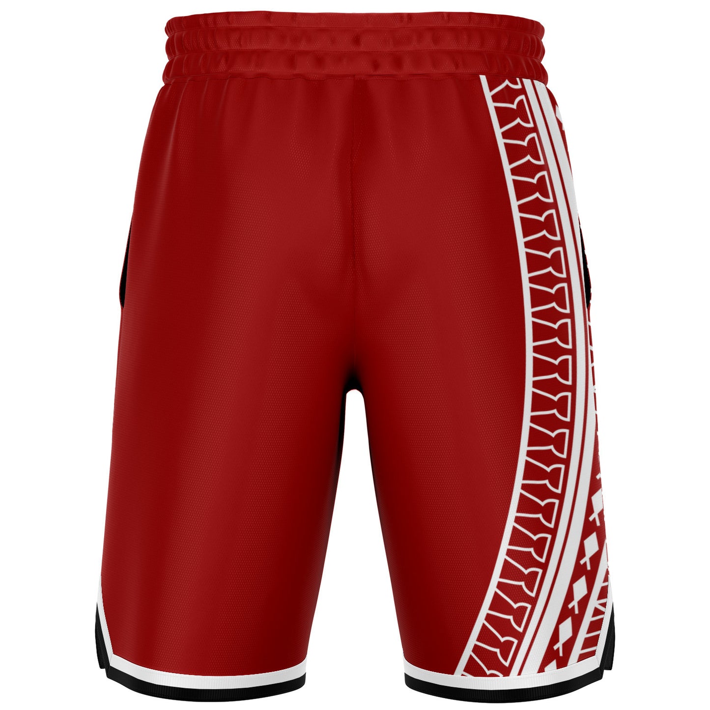 Guam Tribal Red Basketball Shorts