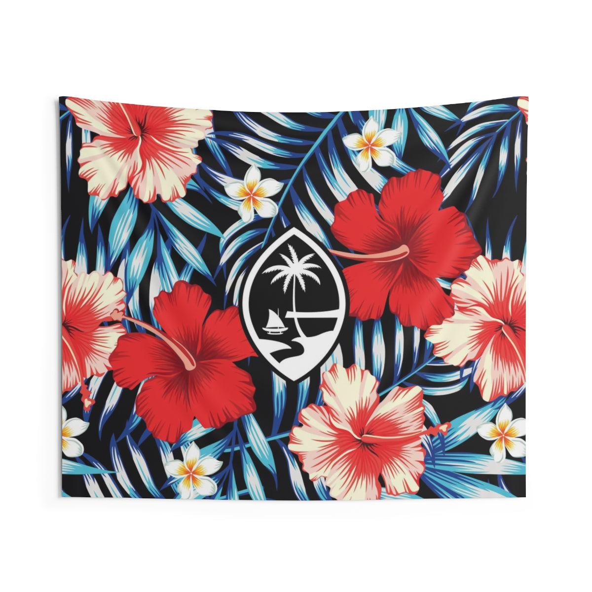 Tropical Floral Guam Indoor Wall Tapestry