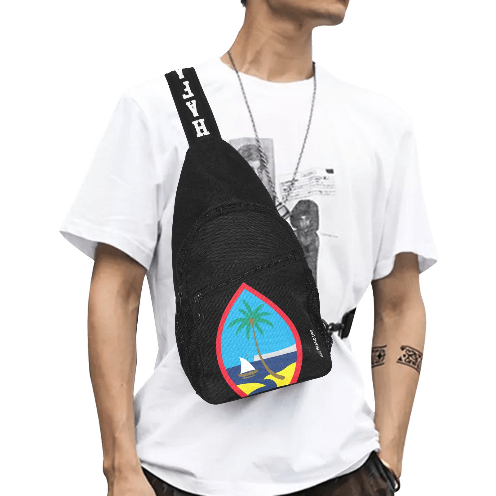 Guam Seal All Over Print Chest Bag