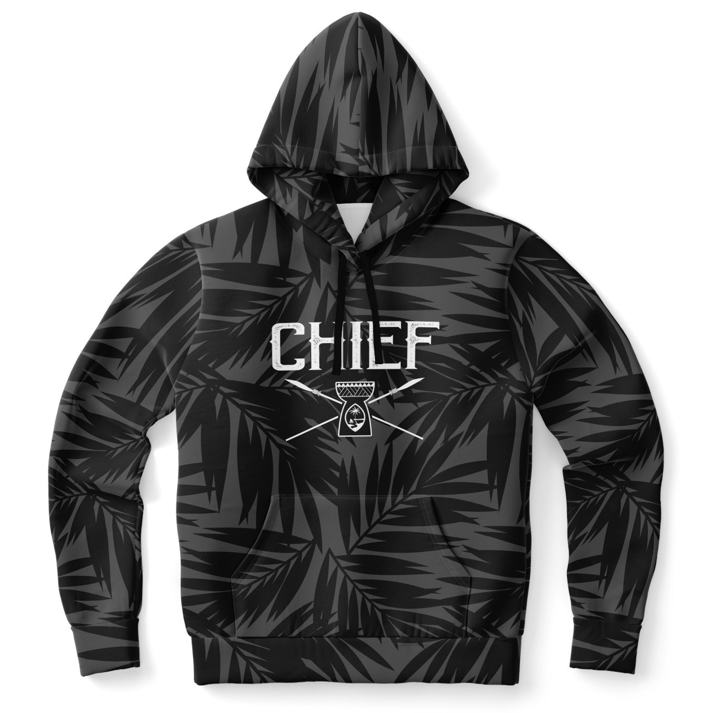 Guam Chief Coconut Leaves AOP Pullover Hoodie