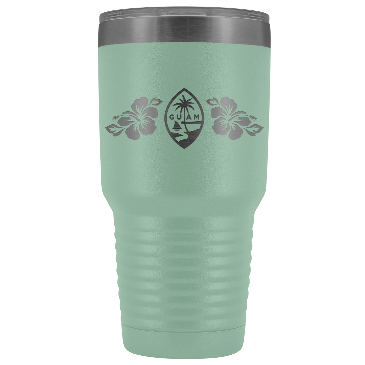 Guam Seal Hibiscus 30oz Tumbler