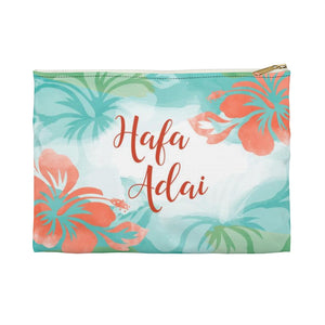 Hafa Adai Guam Chamorro Hibiscus Accessories Carry All Pouch