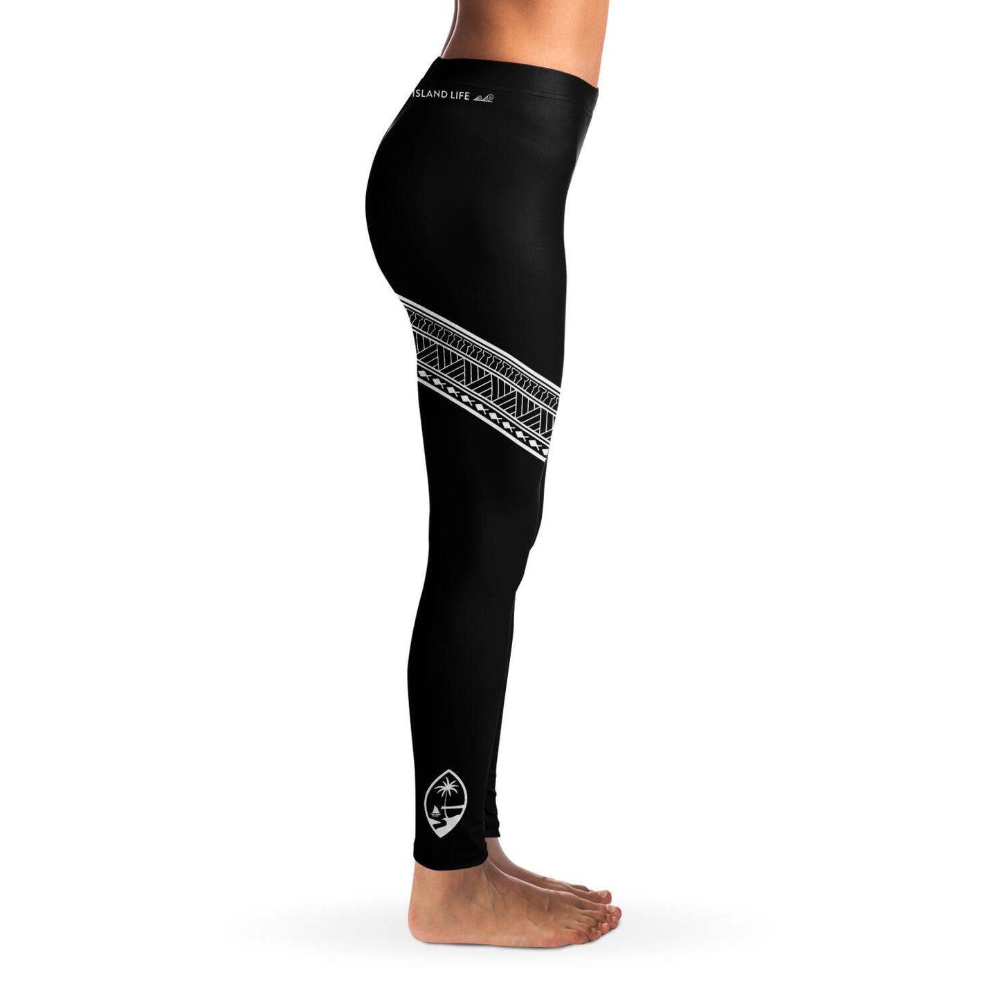 Guam Seal Diagonal Tribal Premium Leggings