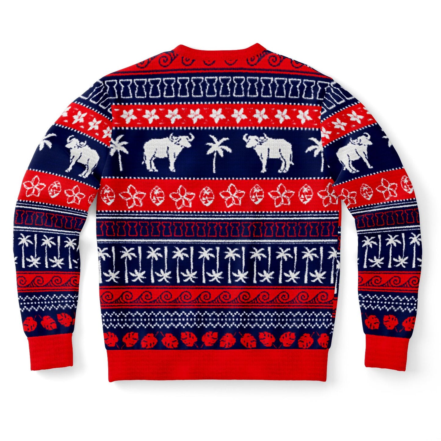 Guam Carabao Christmas Faux Sweater Sweatshirt