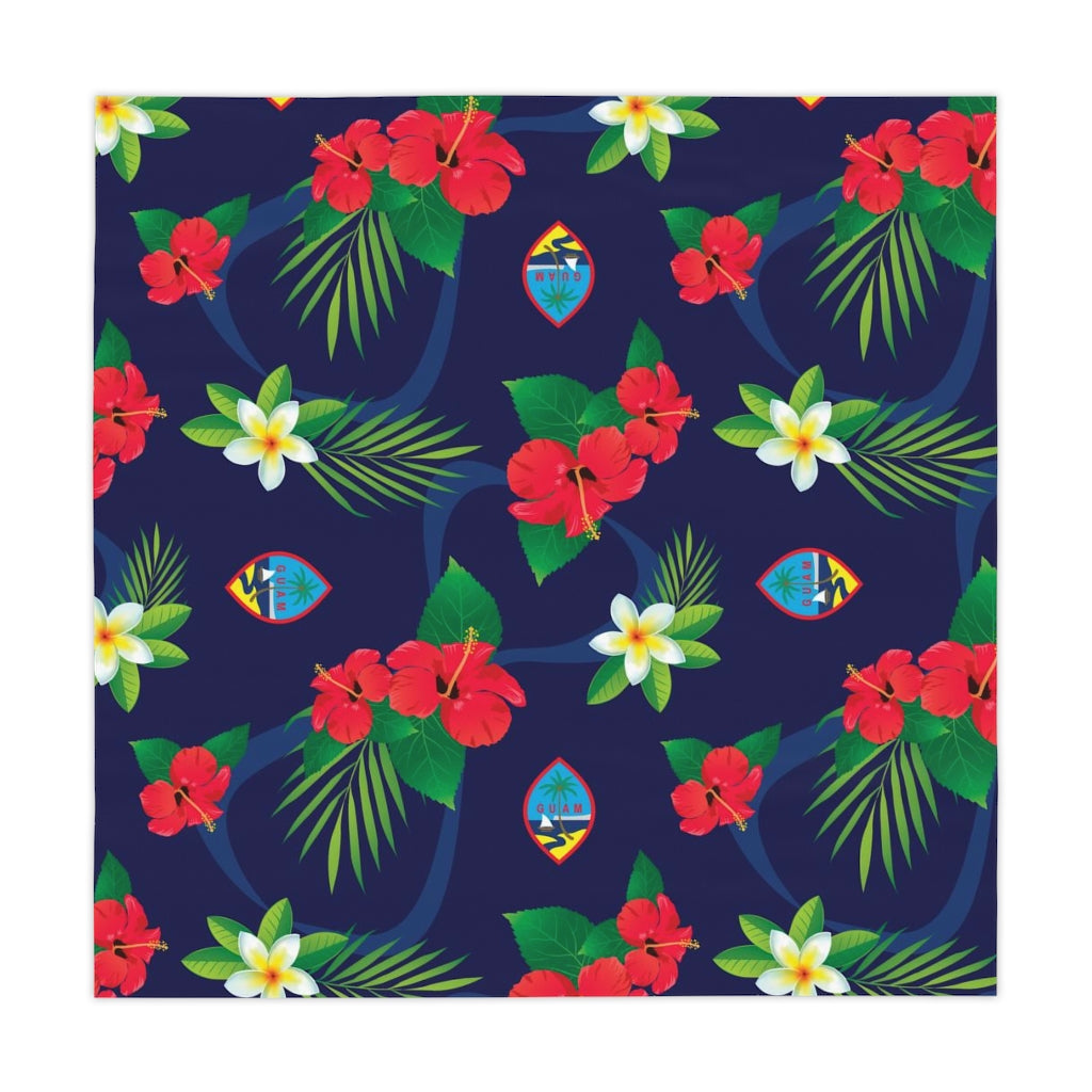 Guam Flag Flowers Table Cloth